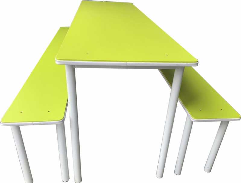 Mesas para Refeitório Escolar com Encosto Nazaré Paulista - Mesa para Refeitório de Escola Infantil