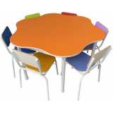 conjunto de mesa escolar infantil Lindóia