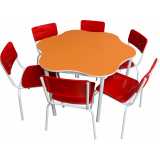 mesa coletiva para escola comprar Santana