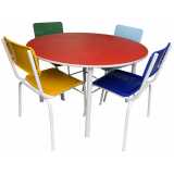 mesa redonda para escola comprar Jardim Lisboa